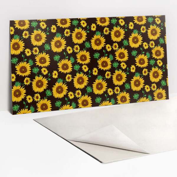 Revestimiento de pared de vinilo Girasoles amarillos