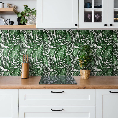 Azulejos vinílicos Hojas verdes