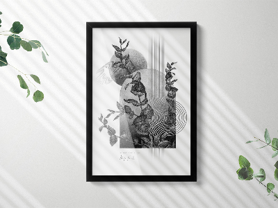 Marco de fotos negro 40x60 cm