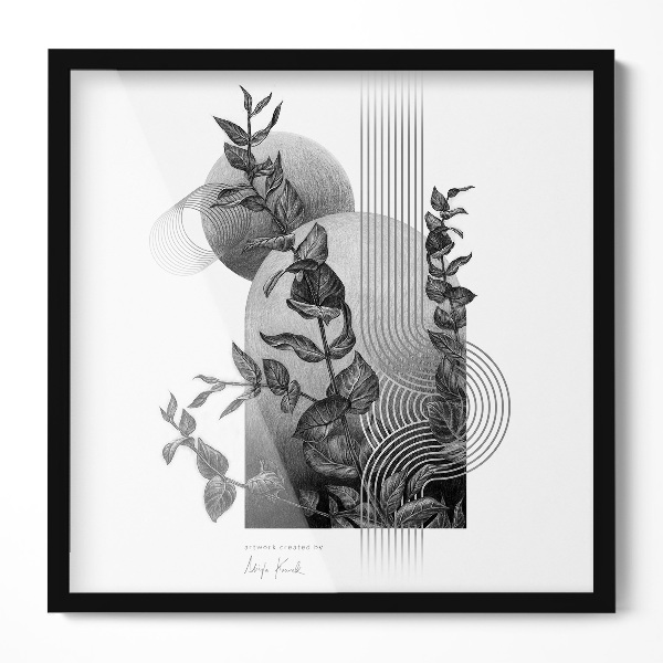 Marco para fotos negro 50x50 cm