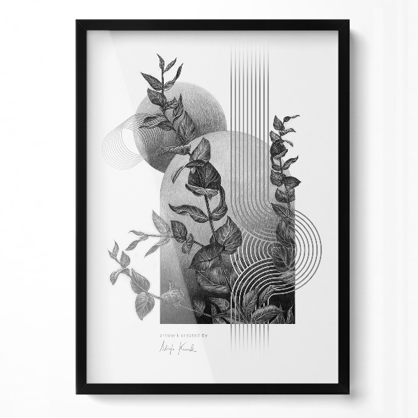 Marco cuadro negro 50x70 cm