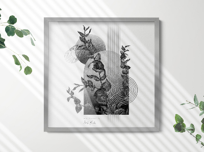 Marco cuadro plateado 50x50 cm