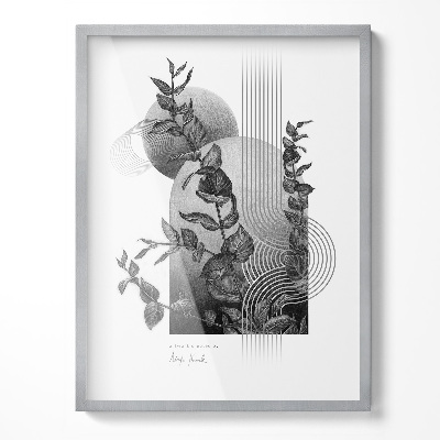 Marco cuadro plateado 60x80 cm