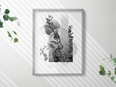 Marco cuadro plateado 60x80 cm