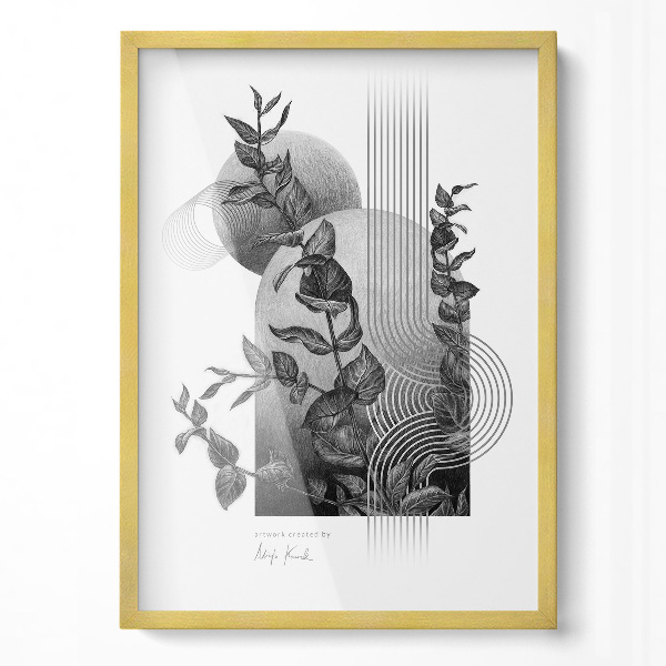 Marco de fotos dorado 50x70 cm