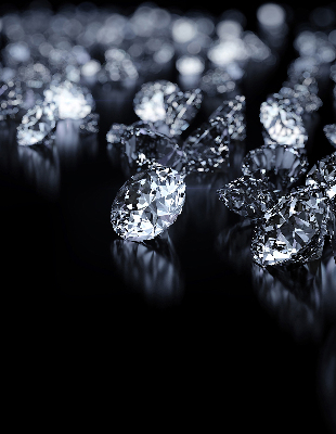 Estor enrollable con diseño de diamantes y brillo