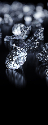 Estor enrollable con diseño de diamantes y brillo