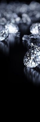 Estor enrollable con diseño de diamantes y brillo