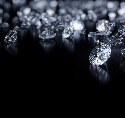Estor enrollable con diseño de diamantes y brillo