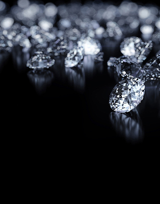 Estor enrollable con diseño de diamantes y brillo
