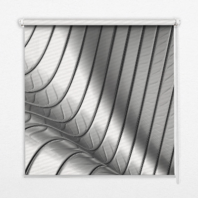 Modern roller blind con diseño de abstracción metálica
