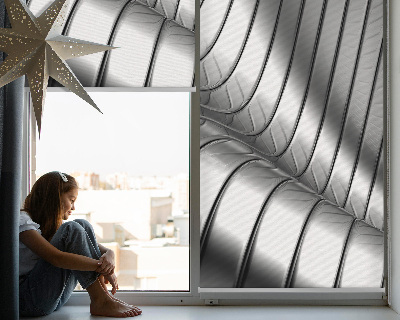 Modern roller blind con diseño de abstracción metálica