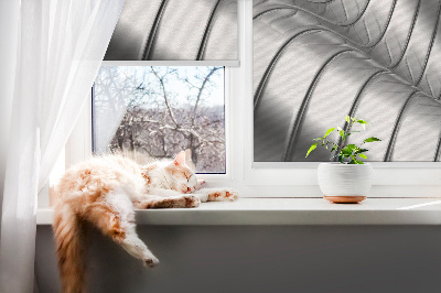 Modern roller blind con diseño de abstracción metálica