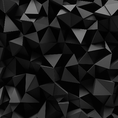 Estor enrollable moderno en color negro y con acabado origami