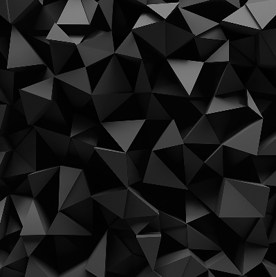 Estor enrollable moderno en color negro y con acabado origami
