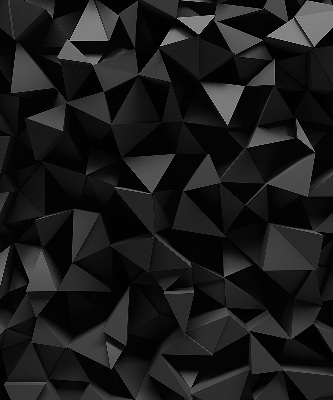Estor enrollable moderno en color negro y con acabado origami