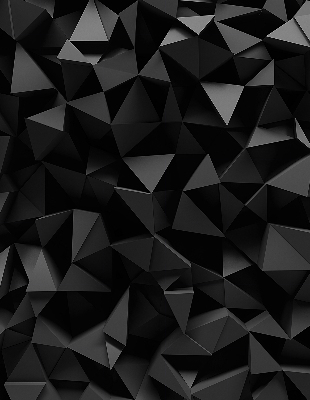 Estor enrollable moderno en color negro y con acabado origami
