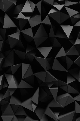 Estor enrollable moderno en color negro y con acabado origami