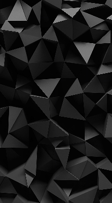 Estor enrollable moderno en color negro y con acabado origami