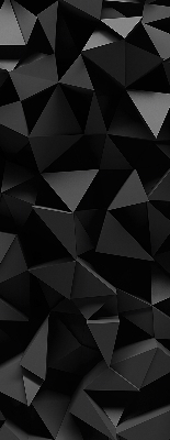 Estor enrollable moderno en color negro y con acabado origami