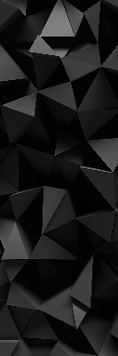 Estor enrollable moderno en color negro y con acabado origami