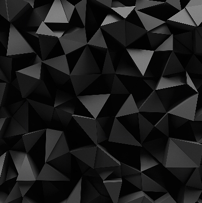 Estor enrollable moderno en color negro y con acabado origami