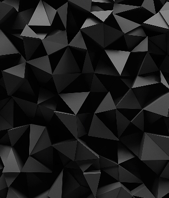 Estor enrollable moderno en color negro y con acabado origami