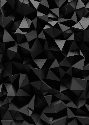 Estor enrollable moderno en color negro y con acabado origami