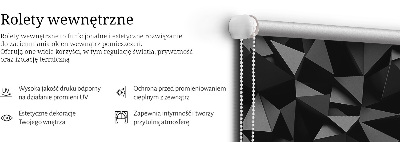 Estor enrollable moderno en color negro y con acabado origami