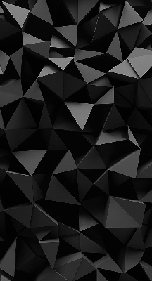 Estor enrollable moderno en color negro y con acabado origami
