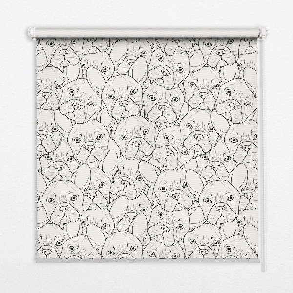 Estor enrollable para ventana para perros de tiro