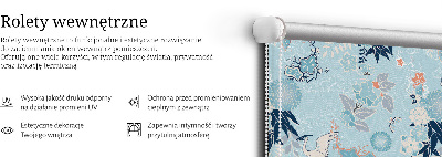 Estor enrollable en color azul Naturaleza