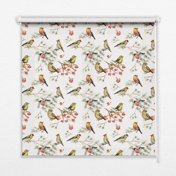 Modern roller blind con diseño de Pájaros en las ramas
