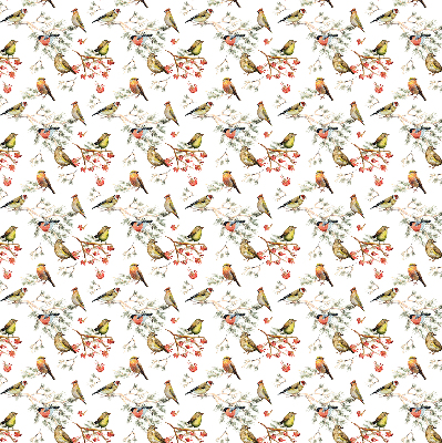 Modern roller blind con diseño de Pájaros en las ramas