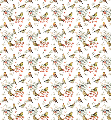 Modern roller blind con diseño de Pájaros en las ramas