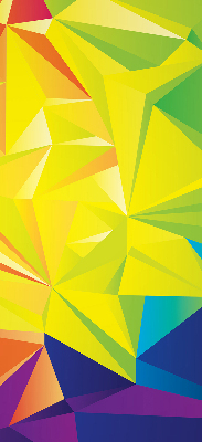 Patrón de origami colorido para estor enrollable moderno