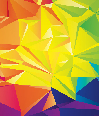 Patrón de origami colorido para estor enrollable moderno