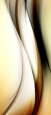Estor enrollable con abstracción amarilla
