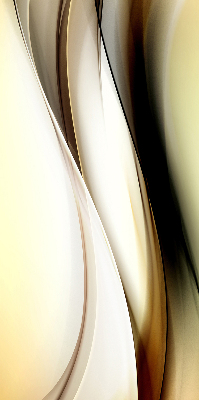 Estor enrollable con abstracción amarilla