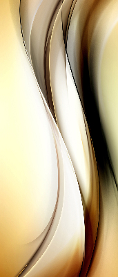 Estor enrollable con abstracción amarilla