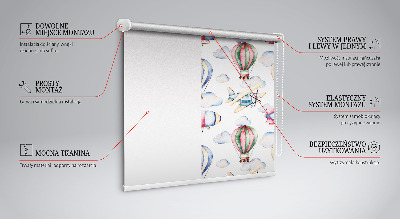 Estor enrollable para ventana dirigibles y globos