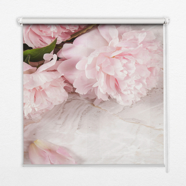 Estor enrollable para ventana con diseño de flores