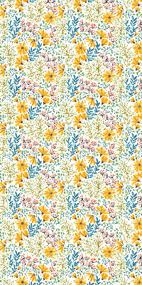 Estor enrollable para ventana con estampado de flores