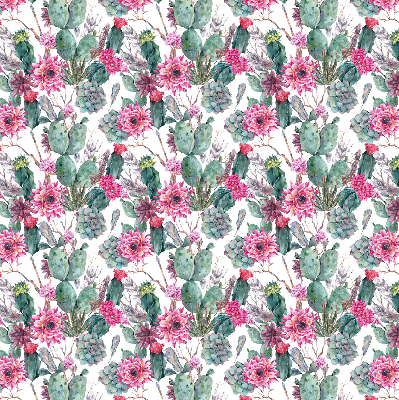 Persiana enrollable con diseño de flor de cactus