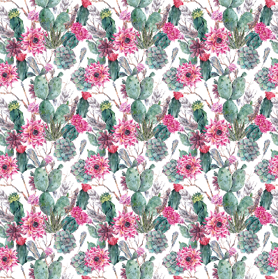 Persiana enrollable con diseño de flor de cactus