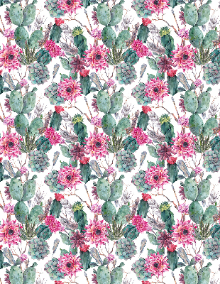 Persiana enrollable con diseño de flor de cactus