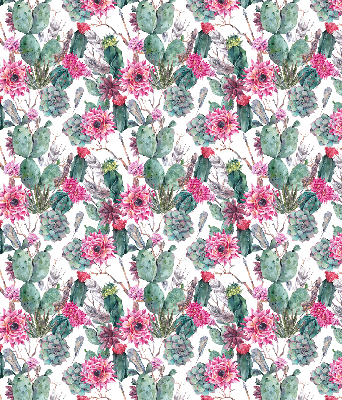 Persiana enrollable con diseño de flor de cactus