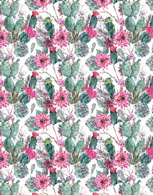 Persiana enrollable con diseño de flor de cactus