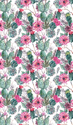 Persiana enrollable con diseño de flor de cactus
