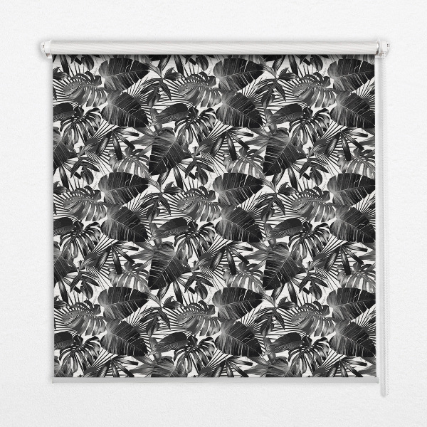 Modern roller blind en hojas grises